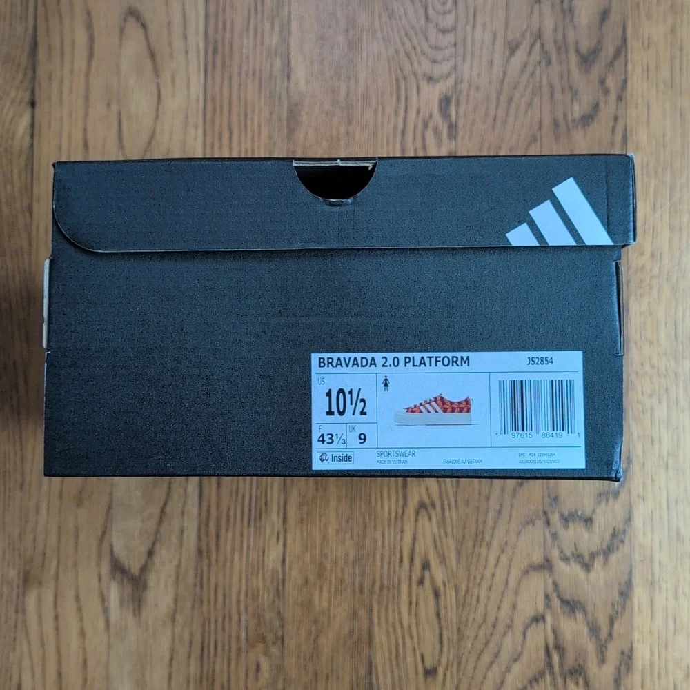 NIB FARM Rio Bravada 2.0 Platform Sneaker Adidas Collab Women's Size 10.5 Tucan